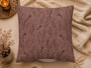 Mauve Dragonfly & Botanical Pillow Cover