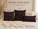 Plum Painted Lady Butterfly & Thistle Pillow Cover