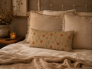 Rust Orange Floral & Seed Pod Pillow Cover