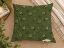 Olive Green Evergreen & Berry Pillow Cover