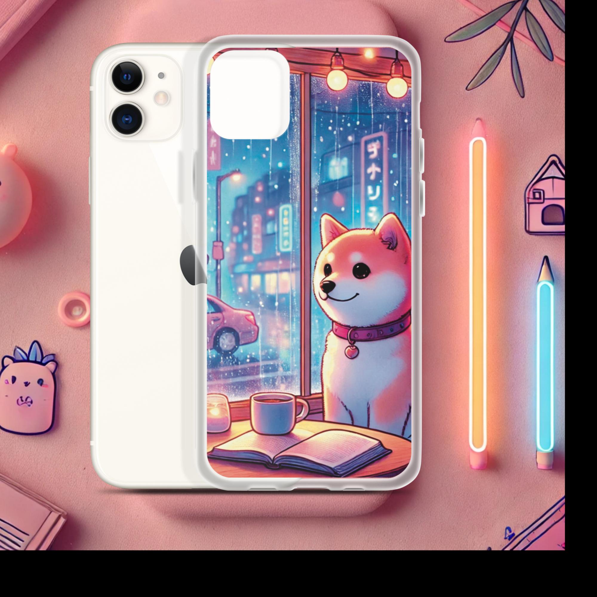 Rainy Day Cafe - Lofi Kawaii Clear Case for iPhone® - iPhone 11 | High - Quality Phone Case | Curated Chroma Designs