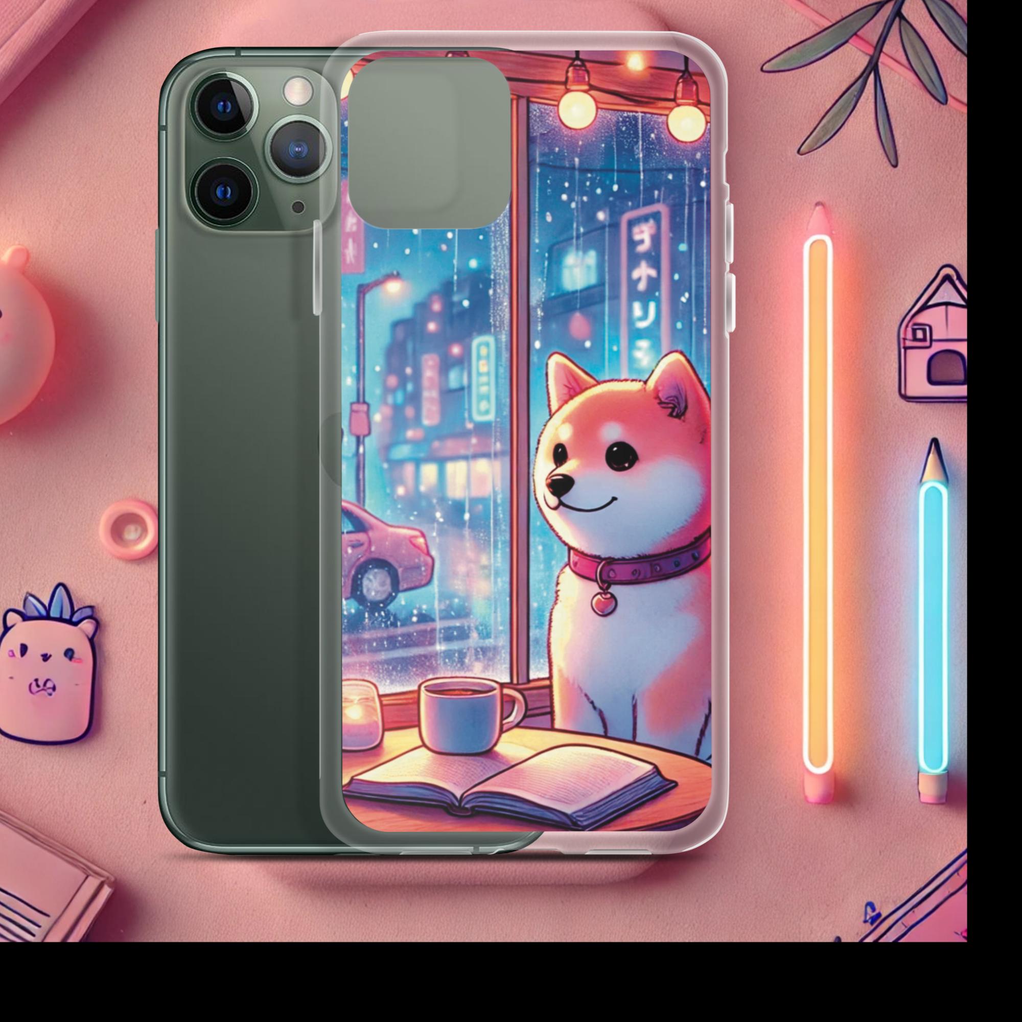 Rainy Day Cafe - Lofi Kawaii Clear Case for iPhone® - iPhone 11 Pro | High - Quality Phone Case | Curated Chroma Designs