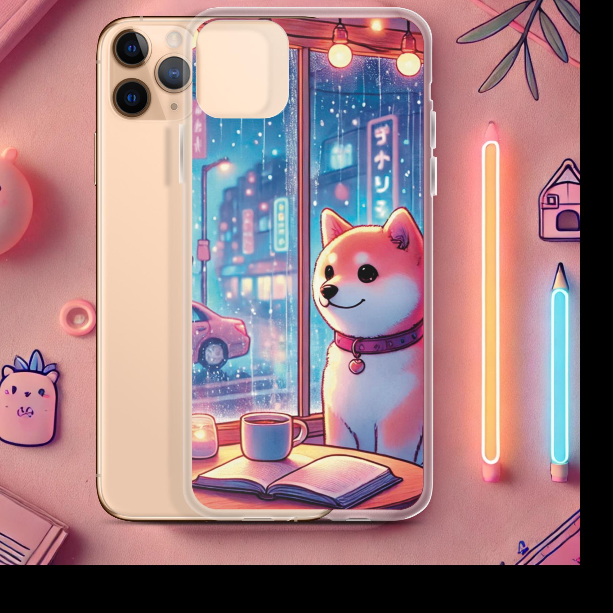 Rainy Day Cafe - Lofi Kawaii Clear Case for iPhone® - iPhone 11 Pro Max | High - Quality Phone Case | Curated Chroma Designs