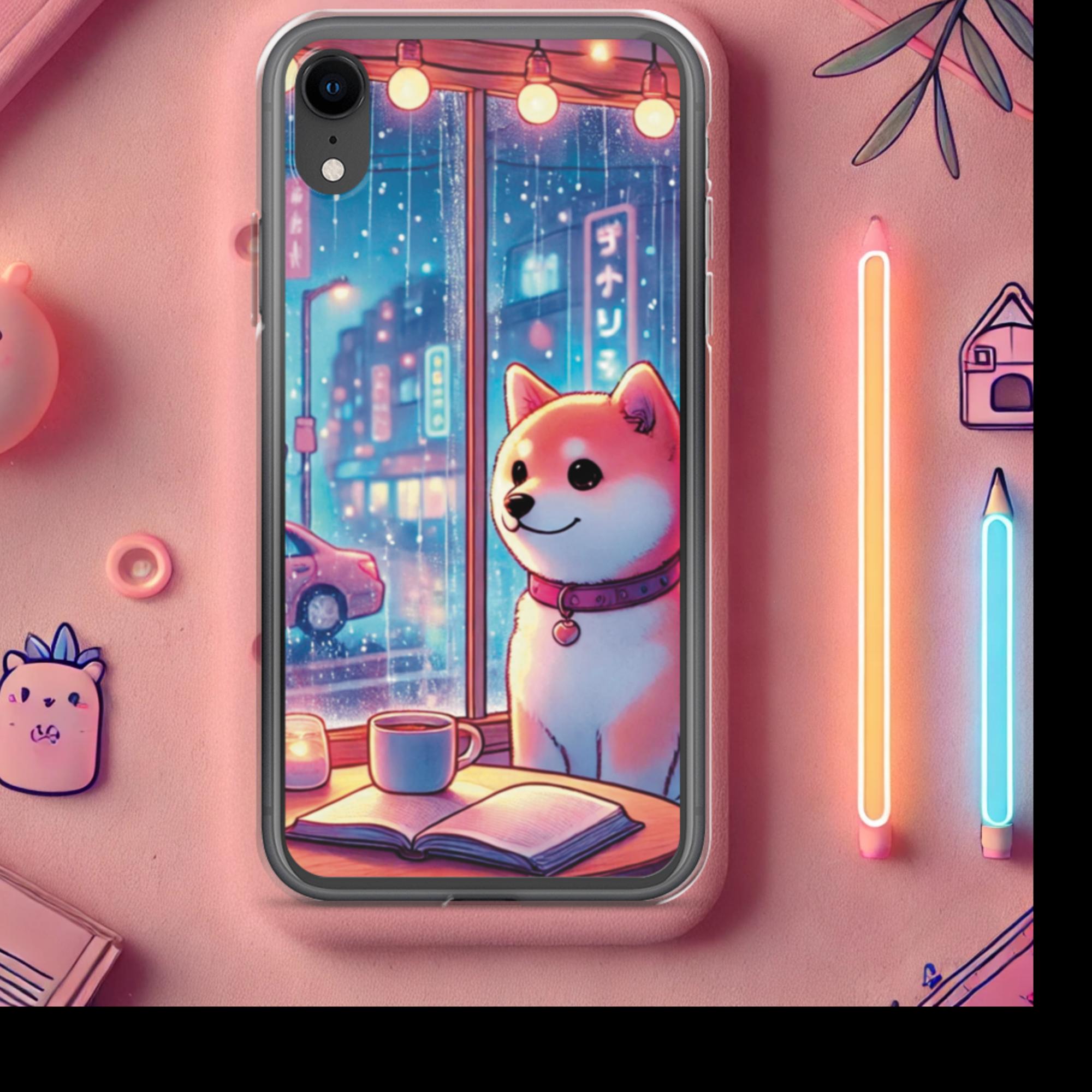 Rainy Day Cafe - Lofi Kawaii Clear Case for iPhone® - iPhone XR | High - Quality Phone Case | Curated Chroma Designs