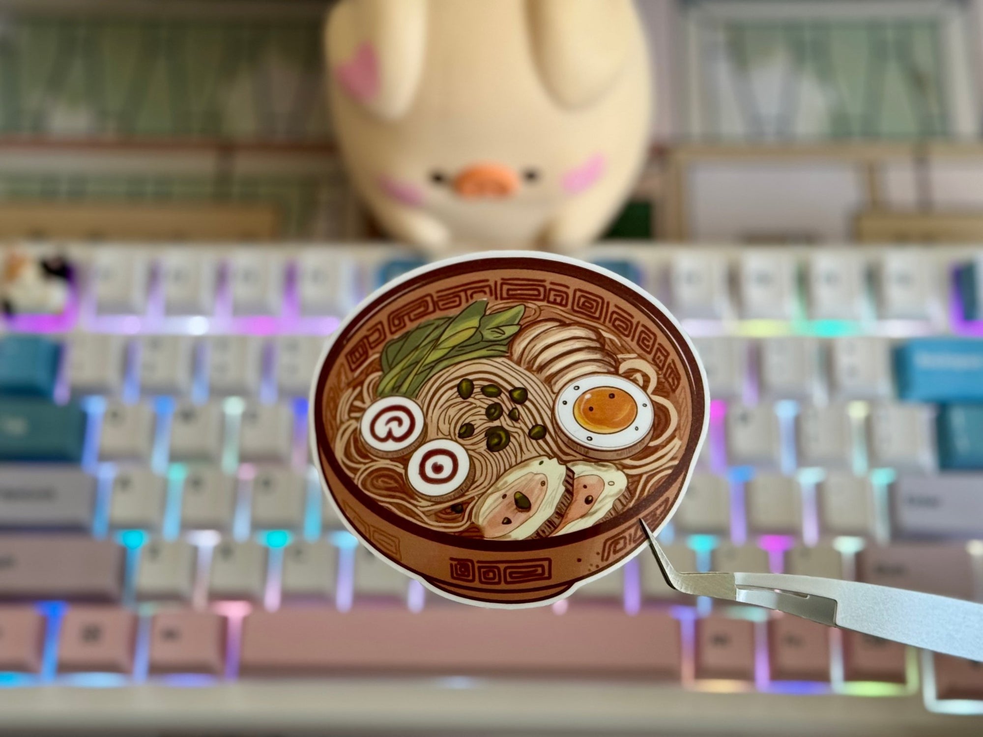 Ramen Die Cut Sticker - | High - Quality Waterproof Sticker | Curated Chroma Designs