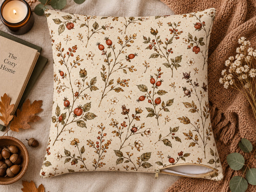 Rosehip & Wild Berry Botanical Pillow Cover