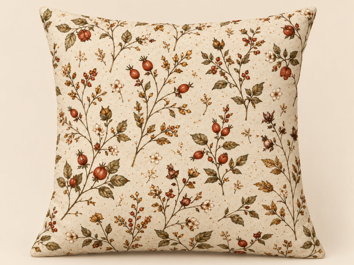 Rosehip & Wild Berry Botanical Pillow Cover