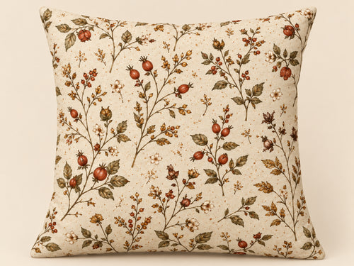 Rosehip & Wild Berry Botanical Pillow Cover
