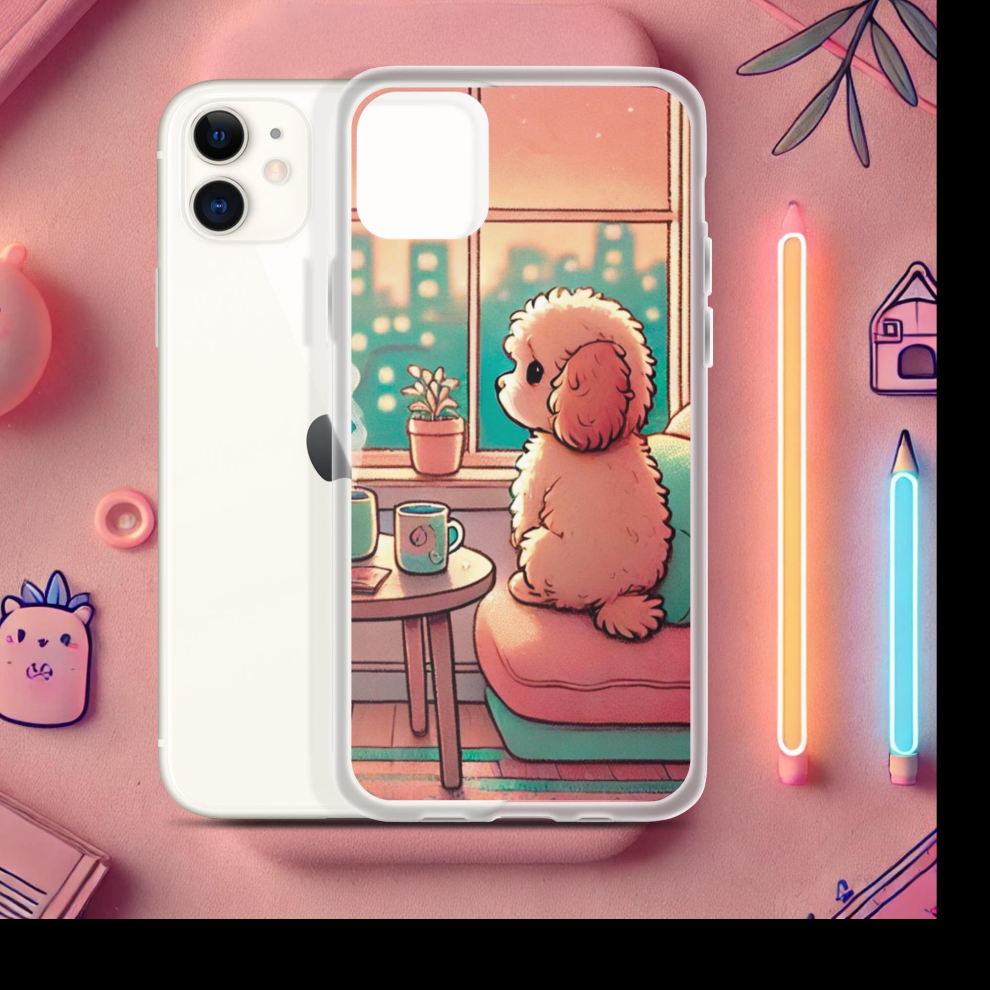 Sunset City Glow - Lofi Kawaii Clear Case for iPhone® - iPhone 11 | High - Quality Phone Case | Curated Chroma Designs