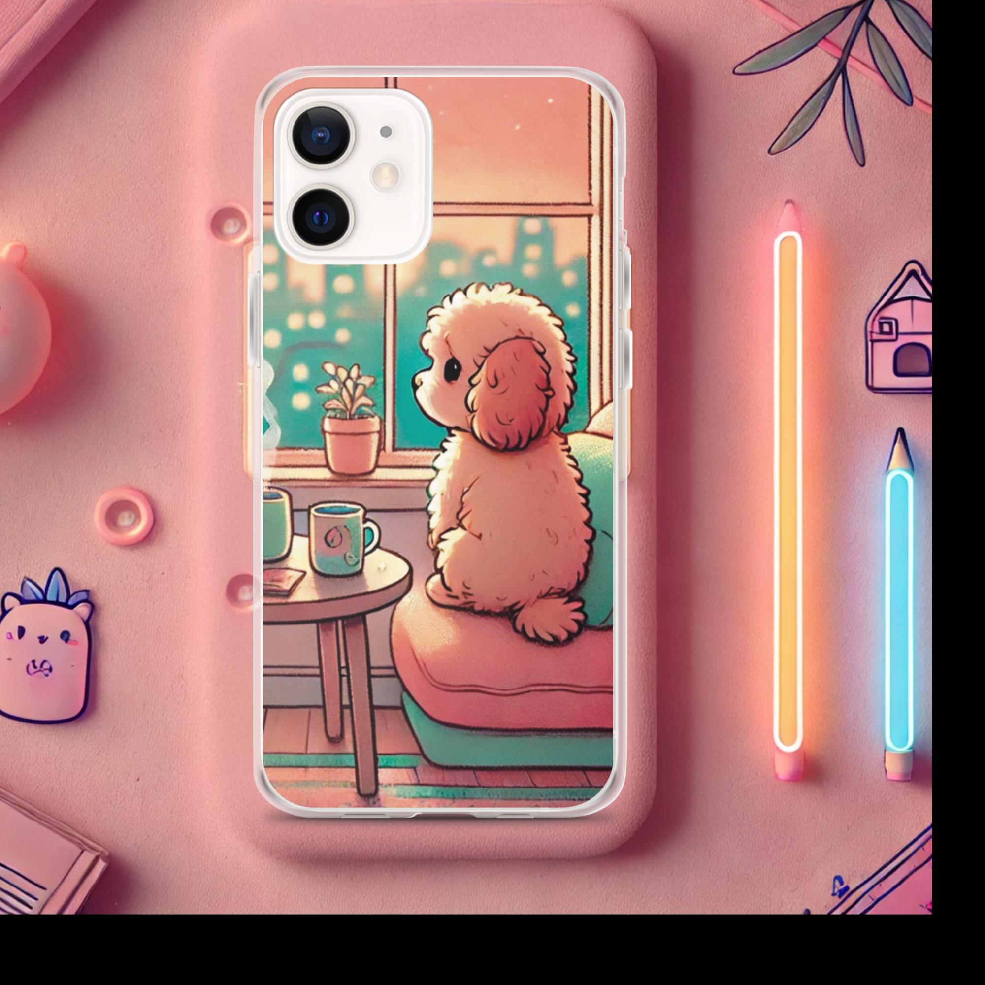 Sunset City Glow - Lofi Kawaii Clear Case for iPhone® - iPhone 12 | High - Quality Phone Case | Curated Chroma Designs