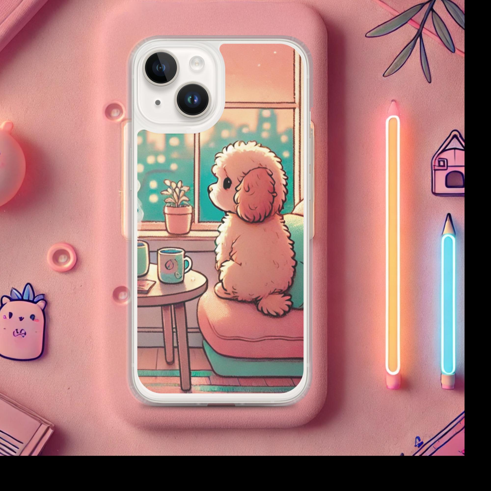 Sunset City Glow - Lofi Kawaii Clear Case for iPhone® - iPhone 14 | High - Quality Phone Case | Curated Chroma Designs