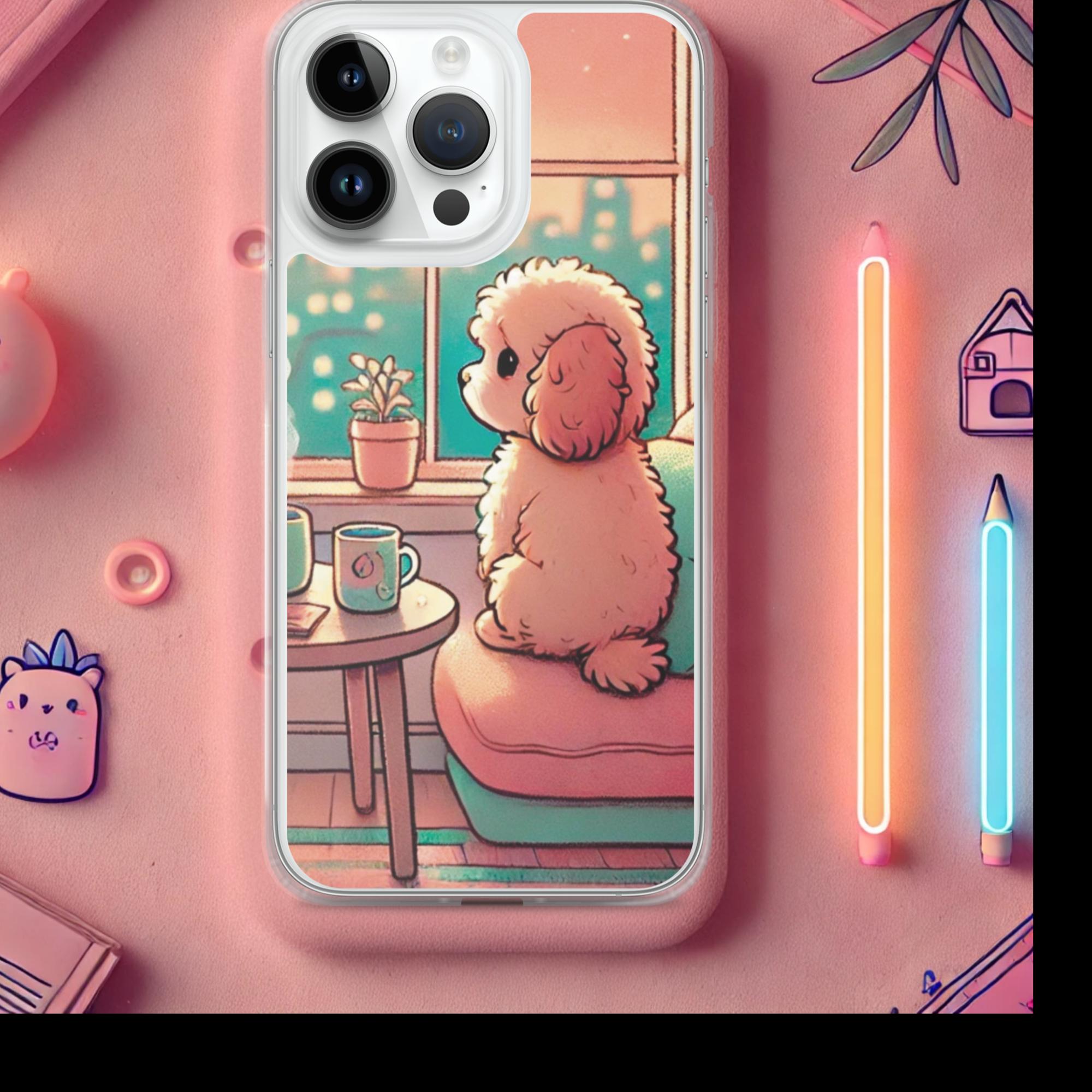 Sunset City Glow - Lofi Kawaii Clear Case for iPhone® - iPhone 14 Pro Max | High - Quality Phone Case | Curated Chroma Designs