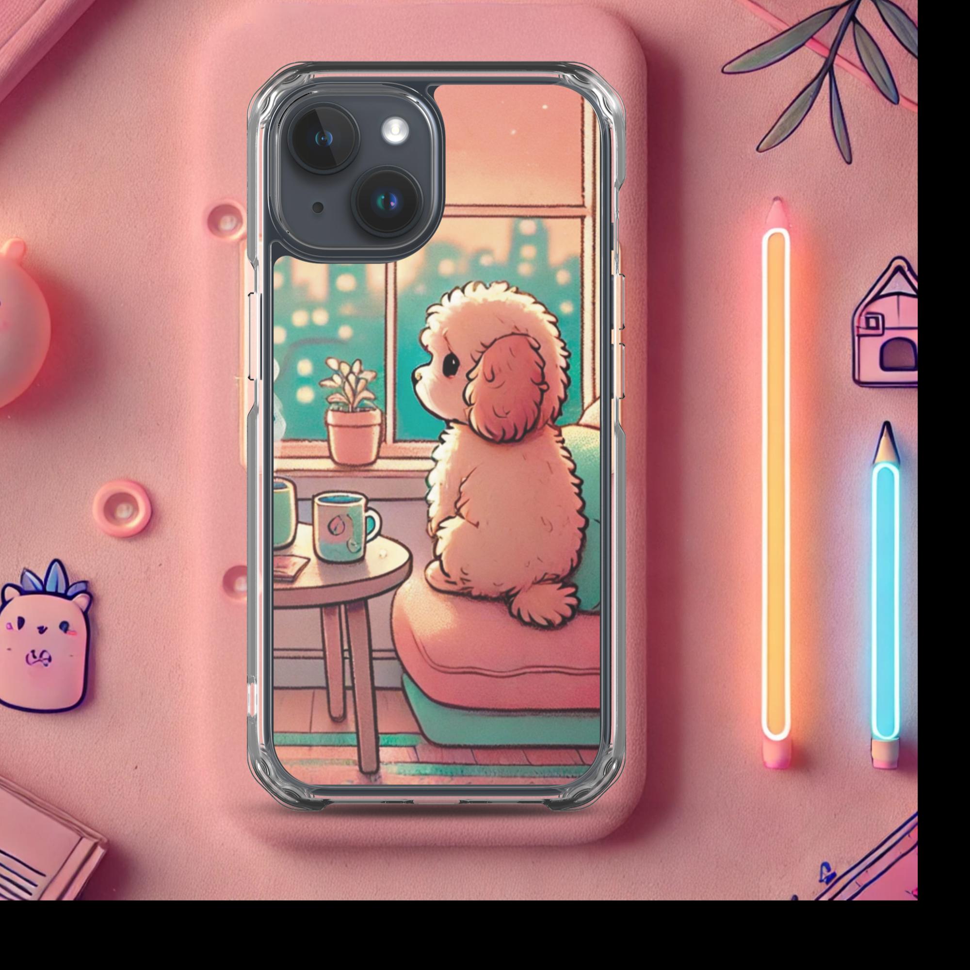 Sunset City Glow - Lofi Kawaii Clear Case for iPhone® - iPhone 15 | High - Quality Phone Case | Curated Chroma Designs