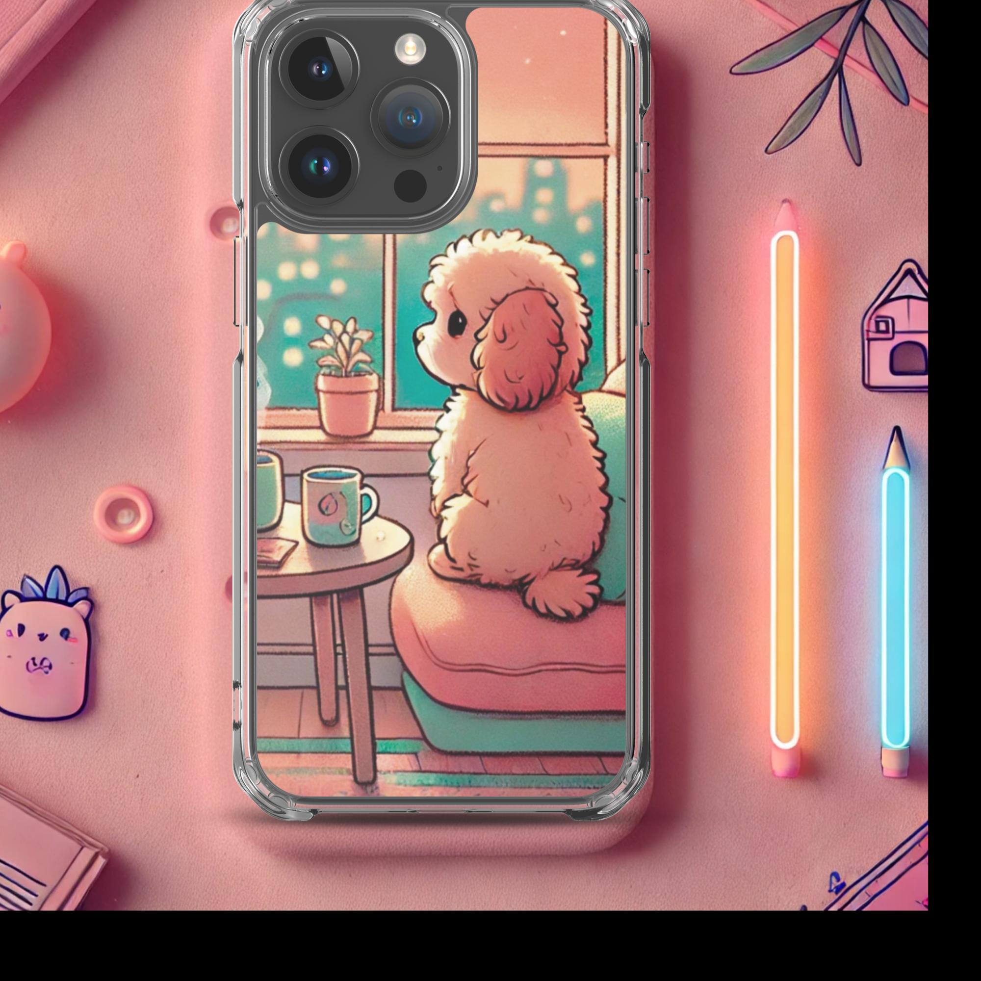 Sunset City Glow - Lofi Kawaii Clear Case for iPhone® - iPhone 15 Pro Max | High - Quality Phone Case | Curated Chroma Designs