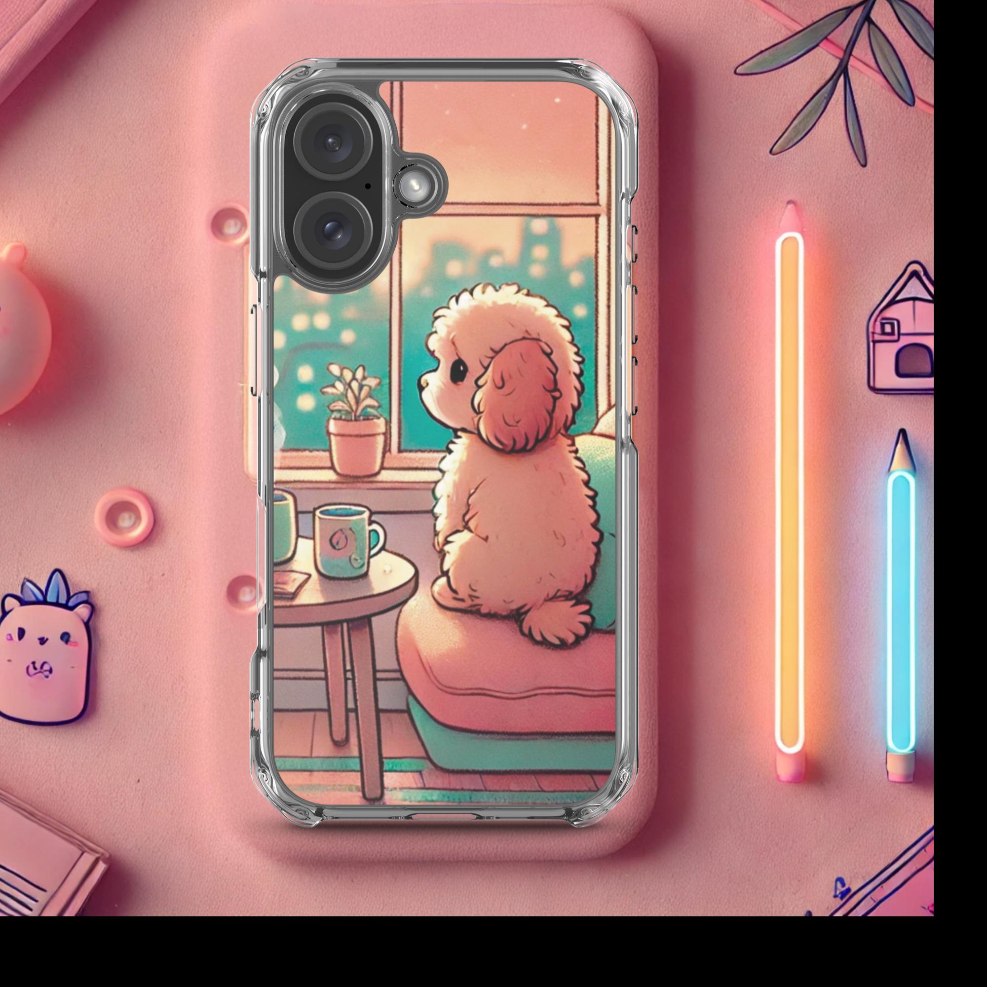 Sunset City Glow - Lofi Kawaii Clear Case for iPhone® - iPhone 16 | High - Quality Phone Case | Curated Chroma Designs