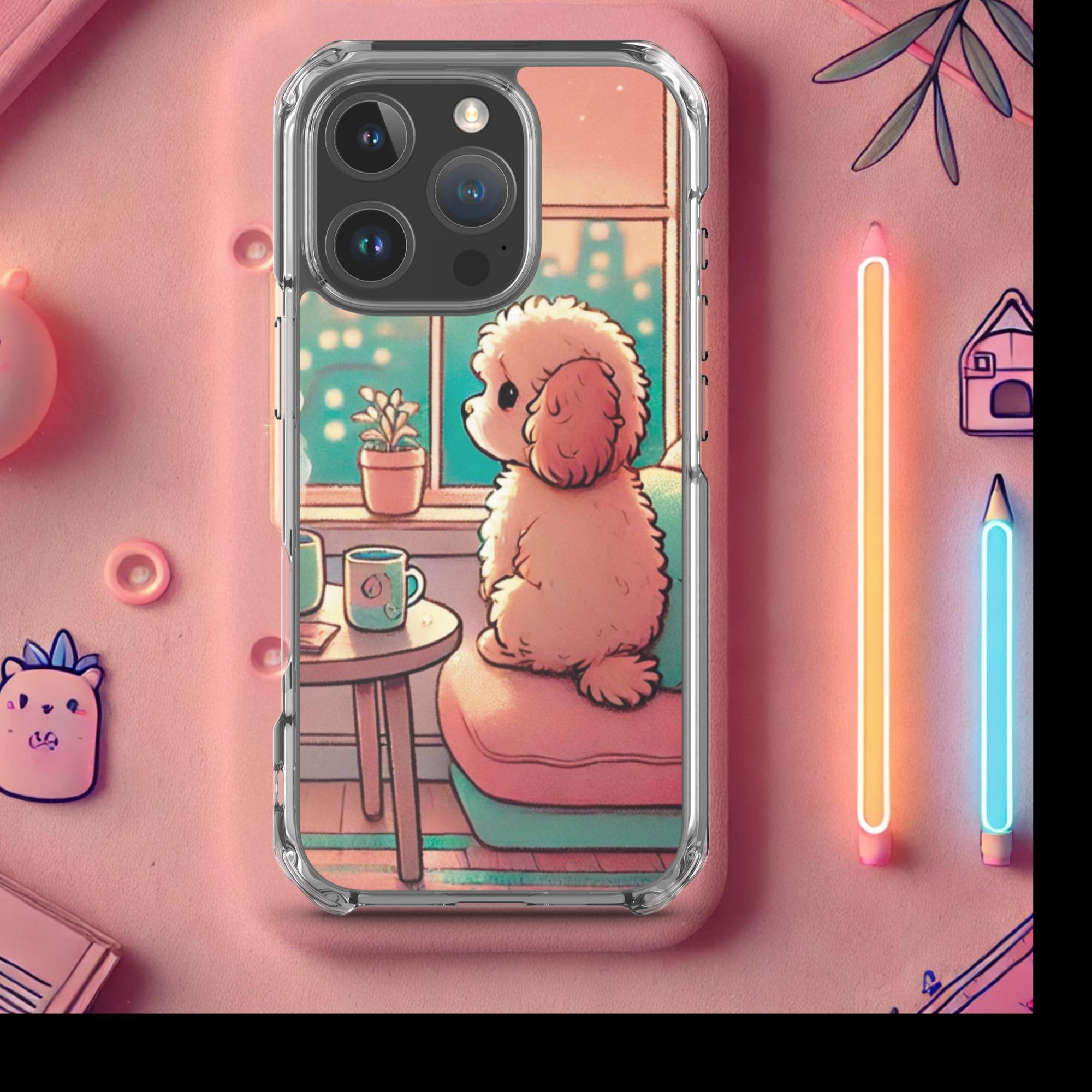 Sunset City Glow - Lofi Kawaii Clear Case for iPhone® - iPhone 16 Pro | High - Quality Phone Case | Curated Chroma Designs