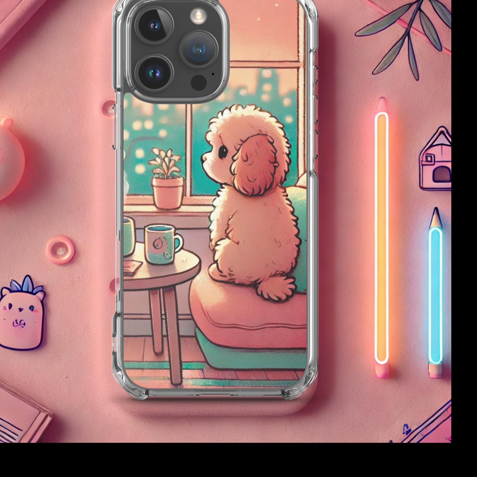 Sunset City Glow - Lofi Kawaii Clear Case for iPhone® - iPhone 16 Pro Max | High - Quality Phone Case | Curated Chroma Designs