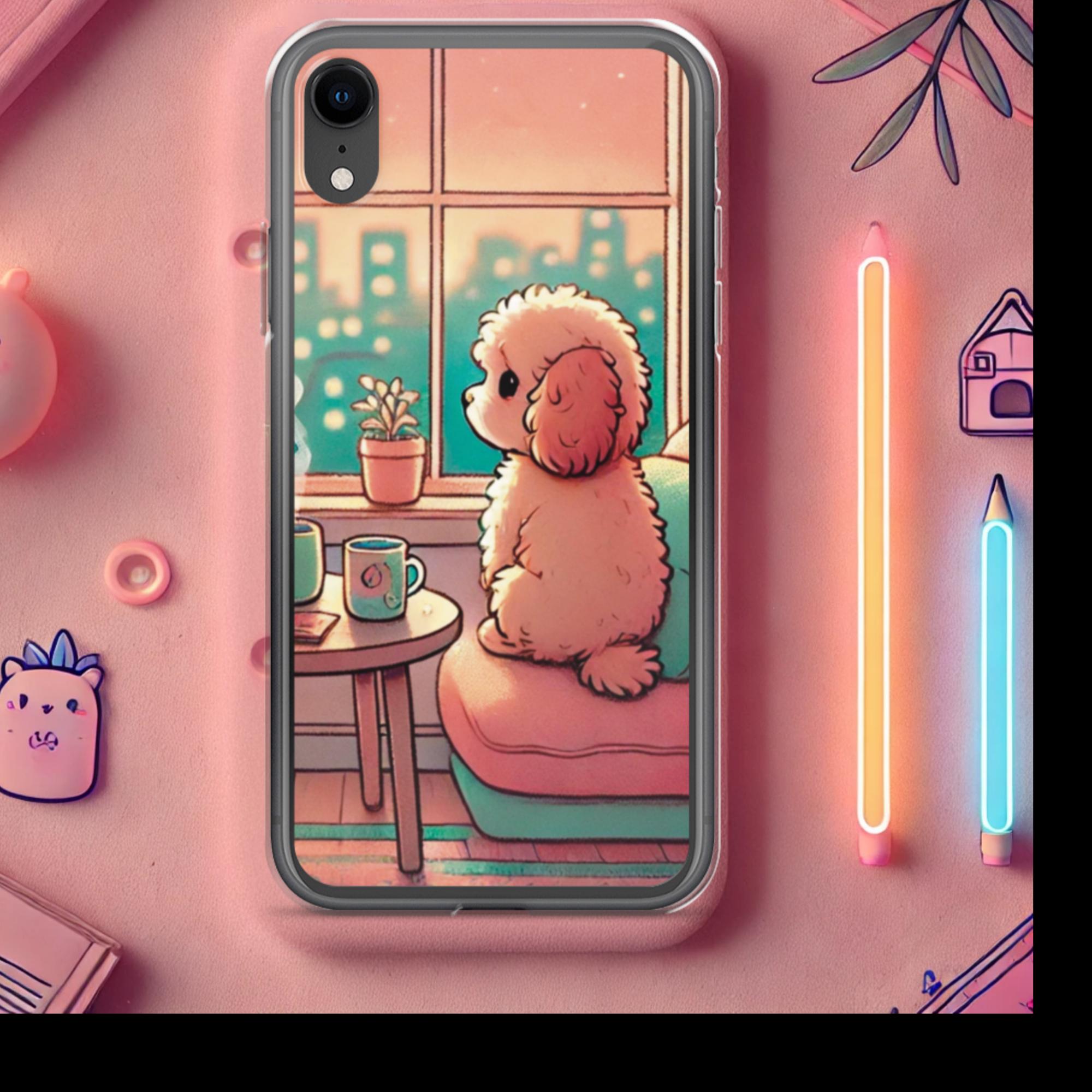 Sunset City Glow - Lofi Kawaii Clear Case for iPhone® - iPhone XR | High - Quality Phone Case | Curated Chroma Designs