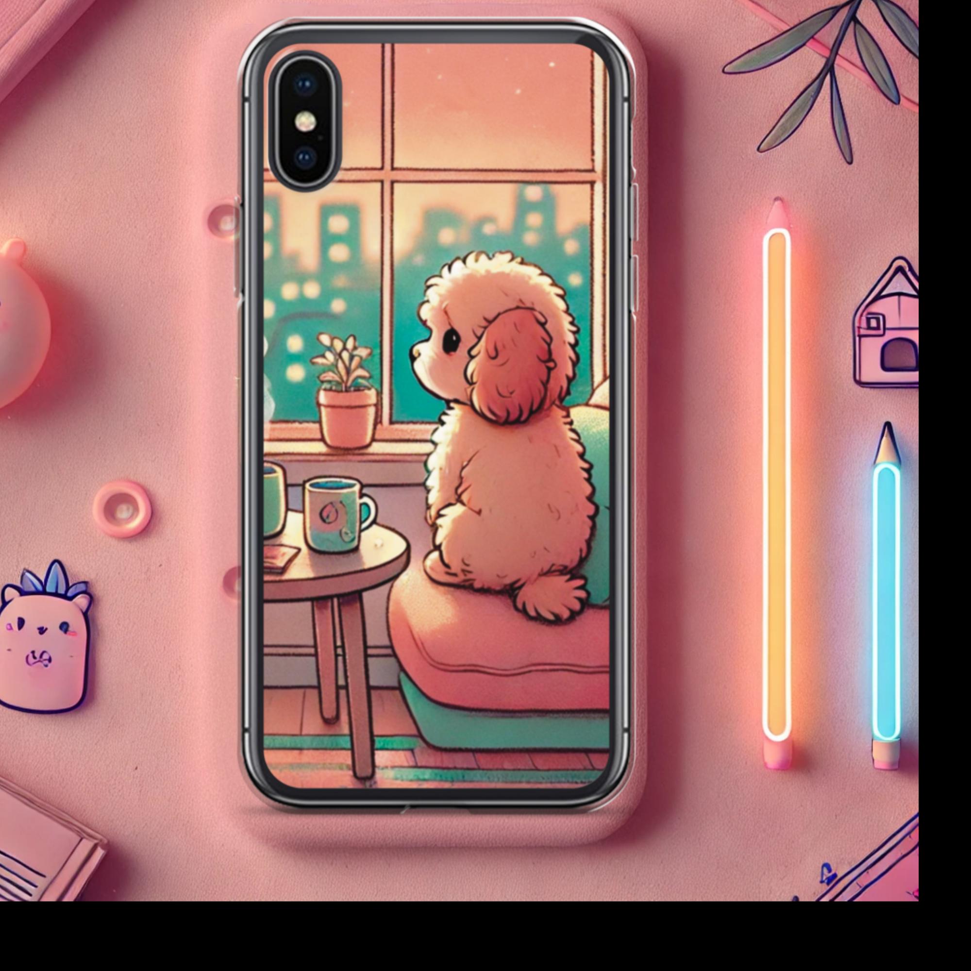 Sunset City Glow - Lofi Kawaii Clear Case for iPhone® - iPhone X/XS | High - Quality Phone Case | Curated Chroma Designs