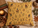 Woodland Mushroom Foraging Pillow Cover