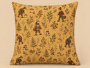 Woodland Mushroom Foraging Pillow Cover