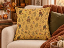 Woodland Mushroom Foraging Pillow Cover