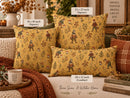 Woodland Mushroom Foraging Pillow Cover